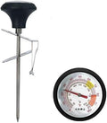 5 Inch Dial Probe Thermometer 0-100 °C Milk Coffee Thermometer Instant Read Stainless Steel Kitchen Food Cooking Milk Coffee (Color : Black) by Unknown