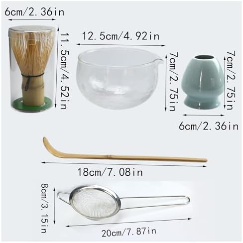 1PC/5PCS/Set Matcha Bowl, Spoon, Tea Whisk, Sieve Mesh(Pink) - Image 2