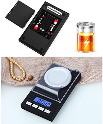 Portable Scale Food Jewelry Scale 100g Digital Scale 0.001g High Precision with 6 Weight Modes LCD Backlit Display Tare Function for Gold Silver Coins Gems - 50g - Image 4