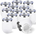 StarSpeed 12oz/12 Pack Insulated Wine Tumbler with Lid,White by StarSpeed