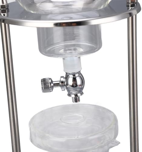 Cold Brew Drip Tower, Glass Filter, Stainless Steel Adjustable Dripper with Reusable Design, Ideal for Home Kitchen, 600ml - Image 2
