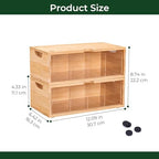 Bamboo Stackable Tea Bag Organizer, 2-Piece - Image 3