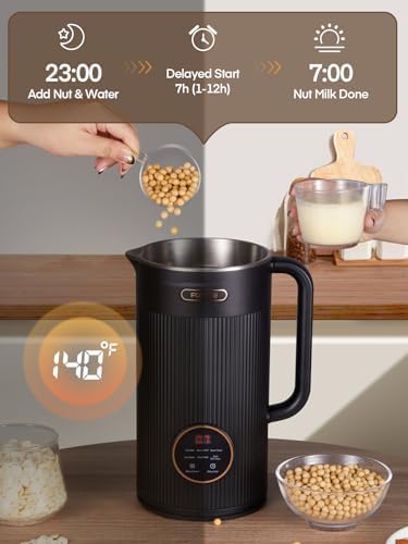 FOHERE Nut Milk Maker Machine, Automatic Soy & Almond Milk Maker - Image 6