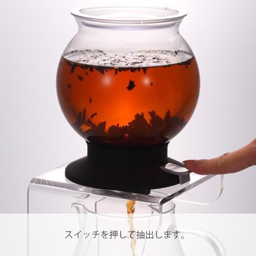 Hario "Largo" Glass Tea Dripper Stand Set, 800ml - Image 3