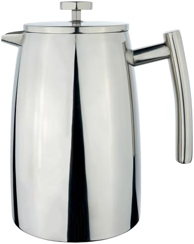Belmont Stainless Steel Cafetière, 1.5L Coffee Maker, 6-7 Mugs by Caf%C3%A9+Stal