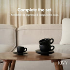 KIVY Cappuccino Cups set - 4x 8oz - Thick-walled stoneware cappuccino cup - Image 6