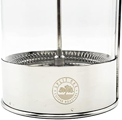 French Press Coffee Maker 27oz Stainless Steel Coffee Press High Level Filter Borosilicate Glass Heat Resistant Insulated Pot with Wooden Handle. Brew Coffee and Tea BPA Free - Image 3