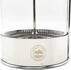 French Press Coffee Maker 27oz Stainless Steel Coffee Press High Level Filter Borosilicate Glass Heat Resistant Insulated Pot with Wooden Handle. Brew Coffee and Tea BPA Free - Image 3