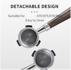 54mm Coffee Bottomless Portafilter ，Compatible For Breville， Sage 870 878 880 With Replaceable Filter Basket Home Kitchen Barista Accessories(53MM Dual Head Gray) - Image 3