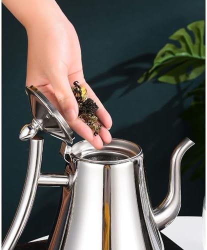 Premium Stainless Steel Gooseneck Tea Kettle with Infuser - Perfect for Induction, Gas, Electric & Halogen Stoves(OneColor,2.1 Quart) - Image 4