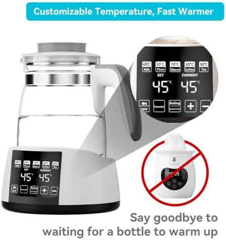 Baby Bottle Warmer,Electric Kettle Temperature Control,Water Warmer for Baby Formula - Image 3