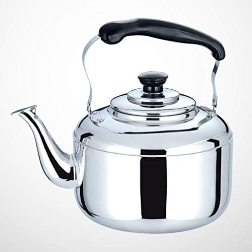 DOITOOL Stainless Steel Water Bottle 5L Stovetop Whistling Tea Pot with Handle Stainless Steel Teapot Tea Kettle Large Capacity Heating Water Kettle Kitchen Accessory For Home Restaurant () Stove - Image 2