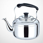 DOITOOL Stainless Steel Water Bottle 5L Stovetop Whistling Tea Pot with Handle Stainless Steel Teapot Tea Kettle Large Capacity Heating Water Kettle Kitchen Accessory For Home Restaurant () Stove - Image 2