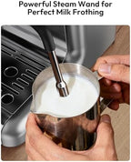 EKOJUCE Espresso Maker with Grinder and Milk Frother - Image 4