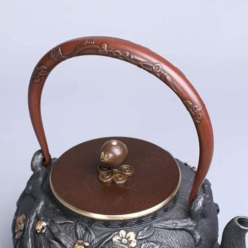 Cast Iron Tetsubin Teapot 1200ml Japanese Retro Handmade Tea Kettle With Infuser For Loose Leaf Tea Brewing - Image 2