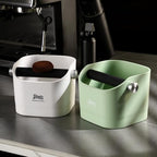 Espresso Knock Box - Bincoo Espresso Machine Knock Box/Espresso Grounds Knock Box, Barista Style Coffee Knock Box for Grounds with Removable Shock-Absorbent Knock Bar and Anti-Slip Base. (Green) - Image 4