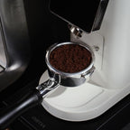 DIBTSA 58mm Bottomless Portafilter Compatible with Breville Dual Boiler BES920, Oracle BES980, Oracle Touch BES990, with Filter Basket and Puck Screen, Anodized Aluminum Handle, Black - Image 3