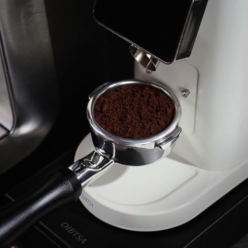 DIBTSA 58mm Bottomless Portafilter Compatible with Breville Dual Boiler BES920, Oracle BES980, Oracle Touch BES990, with Filter Basket and Puck Screen, Anodized Aluminum Handle, Black - Image 3