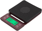 Digital Coffee Scale for The Pour Over Coffee Maker Rechargable Coffee Scale with Timer Kitchen Scale for Baking ABS(Red Wine 5kg 0.1g) by Unknown