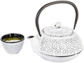 Restaurantware 30 oz White Cast Iron Teapot by Restaurantware