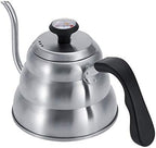 Stainless Steel Coffee Tea Pot Pouring Drip Kettle with Gooseneck and Thermometer, Anti Rust, Ergonomic Handle, Safe for Gas, Electric, and Induction Stove, Large Capacity(1L) - Image 6