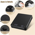 Digital Coffee Scale with Timer, 3kg 0.1g for Espresso & Pour-Over - Image 7