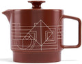 Tea Forte Ceramic Teapot with Infuser, Frank Lloyd Wright, 20 oz by TeaForte