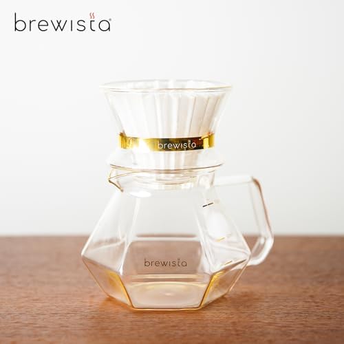 Brewista 300ml/10oz X Series Glass Coffee Carafe, Small Pour Over Glass Pot Server, 1-2 Cups, Polygonal Design for Improved Flavor, Heat Resistant Odorless Glass Pitcher - Image 4