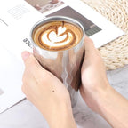 Beasea Stainless Steel Cups 19 oz, 6 Pack Large 18.6oz 550ml Stainless Steel Drinking Cups Tumbler Stackable Double Wall Insulated Individual Metal Pint Glasses Tin for Home Party Camping - Image 7