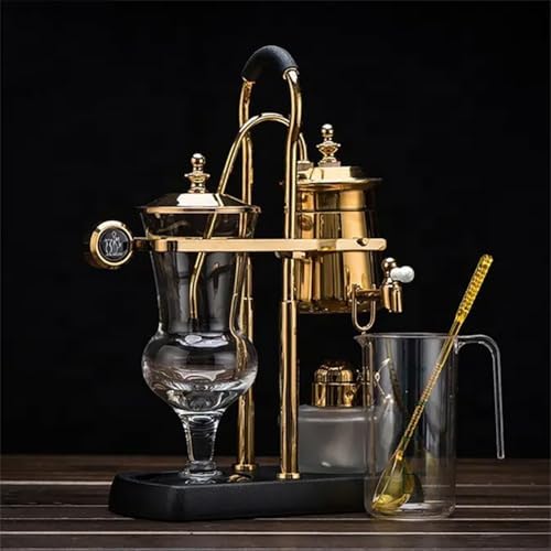 Siphon Coffee Maker, 3-5 Cups Detachable Siphon Coffee Brewer, 304 Stainless Steel Mesh and High Borosilicate Heat-Resistant Glass, Double Ridged Fulcrum with Tee Handle for Coffee, Tea - Image 2