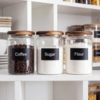 2-Pack 2000ml Mason Jars w/Spoons, Acacia Lids for Flour & Spice - Image 6