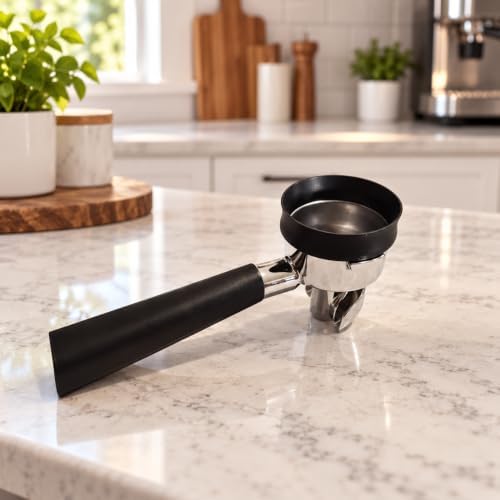 Magnetic Coffee Dosing Ring Funnel Compatible with Lelit 57mm Portafilters, latte - Image 2
