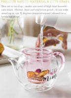 IwaiLoft CAT Glass Teapot, Stovetop Safe Tea Kettle, Blooming and Loose Leaf Tea Maker iw-gtcat-600(Cat) - Image 4