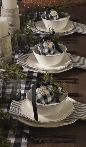 Lenox Blue Bay White Porcelain 24-Piece Dinnerware Set for 8 - Image 3