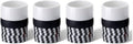 PO: DESIGN - Illusion Ring Espresso Cup (4 cups Set - Designer: Frank Kerdil) 629-2.02 oz / 60 ml Porcelain cups by Unknown