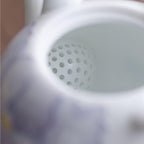 Tea Kettle Purple Peony Handle Teapot New Chinese Simple Teapot Exquisite Afternoon Teapot Single Pot Kung Fu Tea Set Tea Cup Ceramic Tea Infuser - Image 3