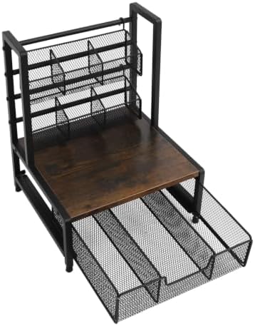 Tea Bag Organizer with Drawer, 3-Tier Coffee Pod Holder for Countertop - Image 3