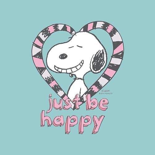 CafePress Snoopy Just Be Happy Full Bleed Tumbled Stone - Set of 4 Coasters Set of 4 - Image 2