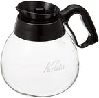 Kalita #32003 Coffee Decanter, Heat Resistant Glass, 0.5 gal (1.8 L), Black by Kalita