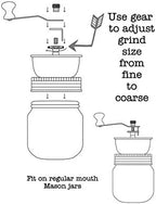 Mason Jar Lifestyle Coffee & Spice Grinder Lid for Wide Mouth Mason Jars – Manual Ceramic Grinder Attachment – Grind Spices or Coffee Directly into Jar - Image 7