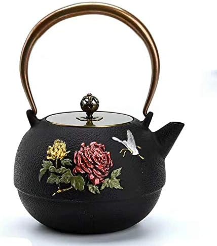 Cast Iron Tea Pot Set Japanese teapot Tetsubin Kettle Drink Kungfu Tools Stainless Steel by Unknown
