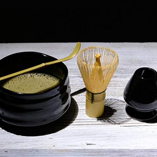 Matcha Tea Whisk Set, Traditional Tools (Black suit) - Image 5
