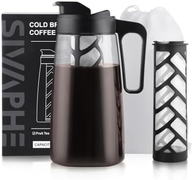 Sivaphe Large Ice Cold Coffee/Tea Maker 64 oz /2 L by Sivaphe