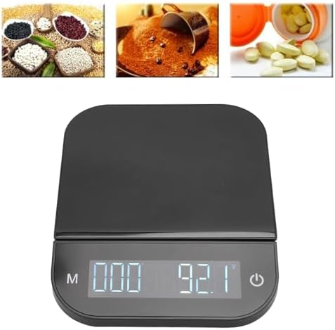Coffee Scale with Timer, 0.1g High Precision Kitchen Scale, Digital Kitchen Scale, USB Rechargeable Small Coffee Scale, Touch Sensor, with LCD Display and Tare Function - Image 5