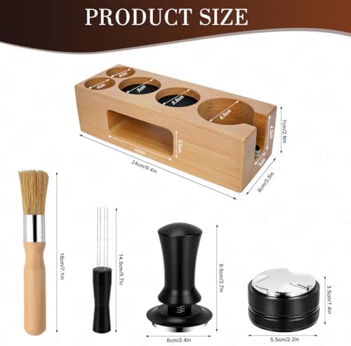 Y-Step 5 Pack Espresso Tamper Set 51mm with Espresso Tamping Station - Image 2