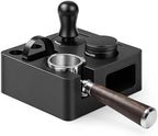 ShanSon Espresso Accessories Kit with Station,58mm Compact Espresso Tamper Set,Espresso Tamper, Distributor, Bottomless Portafilter, Dosing Funnel,Station by ShanSon