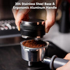 53/54mm Espresso Accessories Kit, 2-in-1 Distributor & Tamper, WDT Tool with 12 Needles, Magnetic Dosing Ring, Funnel & Puck Screen - Image 6