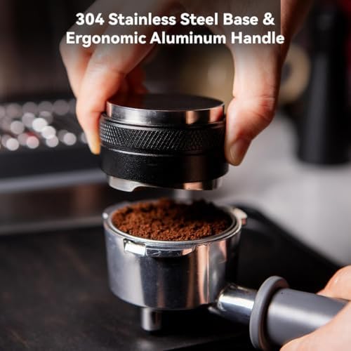53/54mm Espresso Accessories Kit, 2-in-1 Distributor & Tamper, WDT Tool with 12 Needles, Magnetic Dosing Ring, Funnel & Puck Screen - Image 6