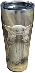 Tervis Star Wars - The Mandalorian Child Sipping Triple Walled Insulated Tumbler Travel Cup Keeps Drinks Cold & Hot, 30oz Legacy, Stainless Steel, 1 Count (Pack of 1) by TervisTumblerCompany
