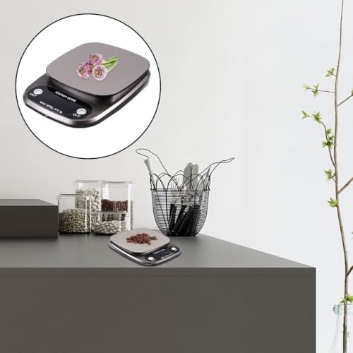 Digital Kitchen Scale Stainless Steel 3kg/0.1g Precision Food Scale Rechargeable with LCD Display for Baking and Cooking Use - Image 6
